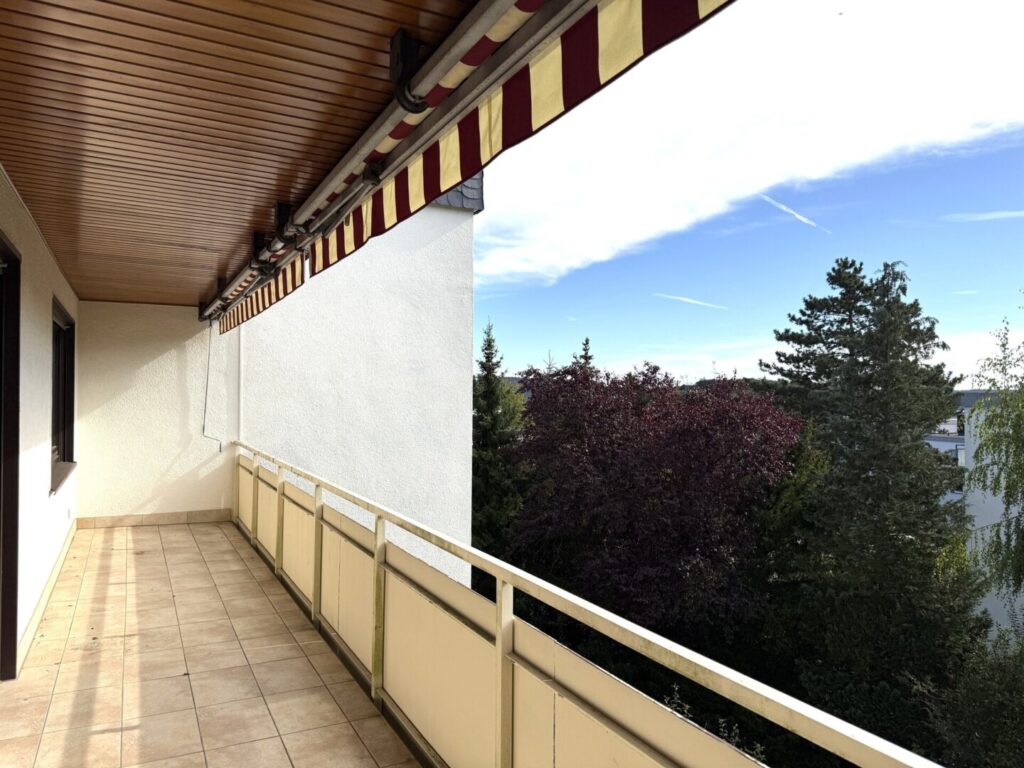 Grosser Balkon auf der Sudseite